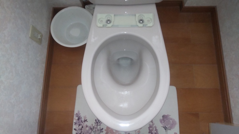 便座が外れた便器